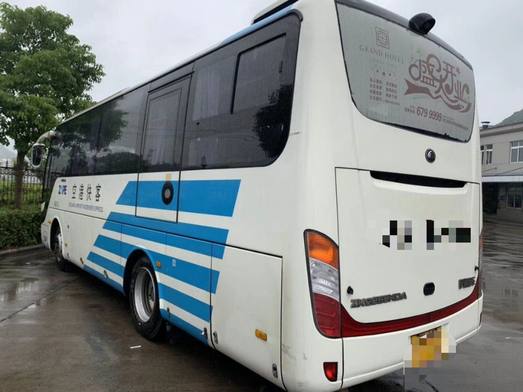 ZK6858 λεωφορείο πόλεων Yutong σειράς, άσπρο 19 Seater λεωφορείων έτος οδήγησης 2015 diesel αριστερό