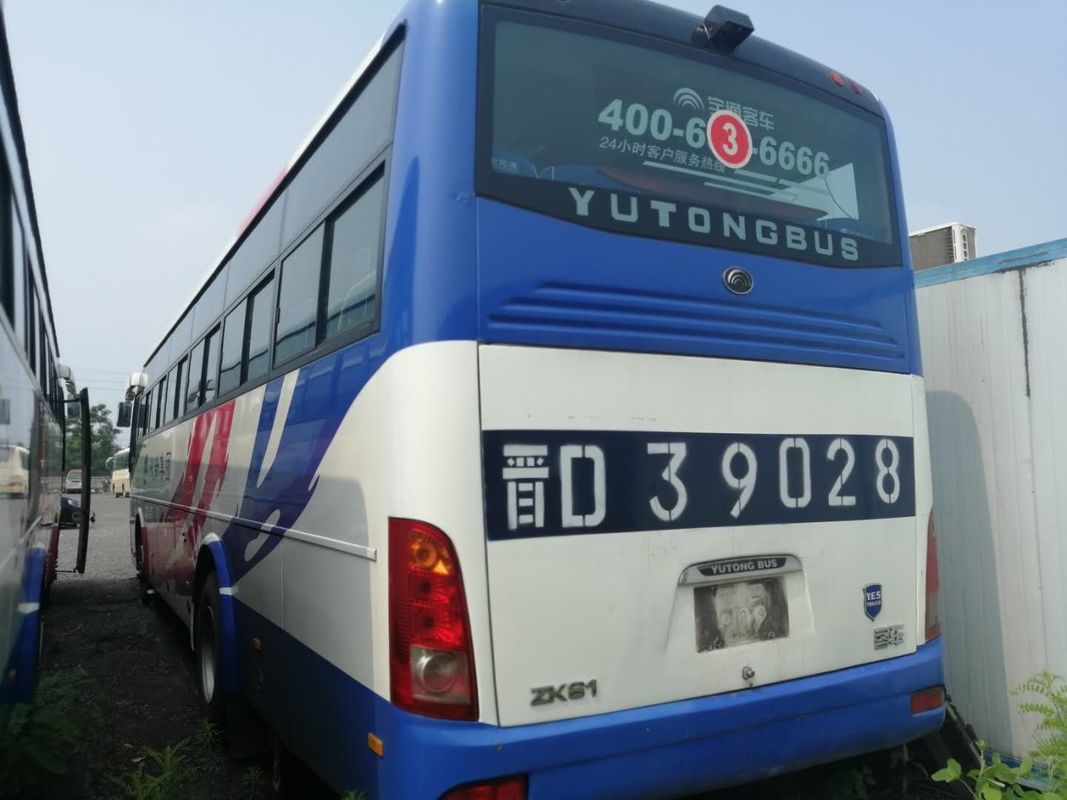 Χρησιμοποιημένο λεωφορείο zk-6112D 53 Yutong μπροστινή μηχανή λεωφορείων λεωφορείων καθισμάτων χρησιμοποιημένη 110km/H