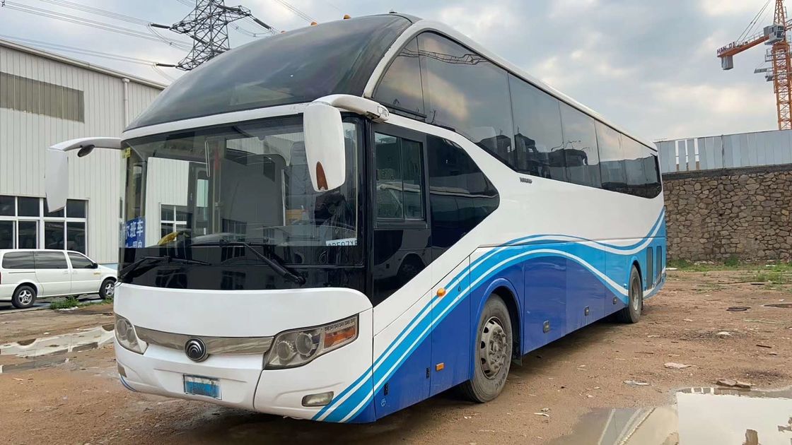 55 καθίσματα 6 ρόδα 6050mm χρησιμοποιημένες Wheelbase Yutong λεωφορείων αριστερές διπλές πόρτες συσκευασίας Drive Nude με τα ABS