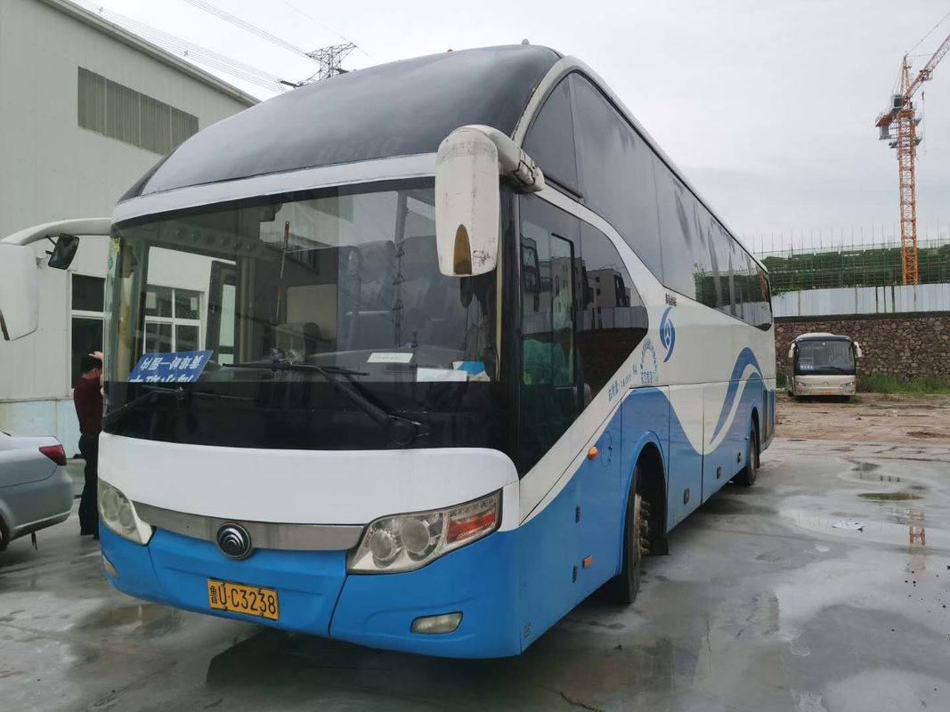 55 καθίσματα 6 ρόδα 6050mm χρησιμοποιημένες Wheelbase Yutong λεωφορείων αριστερές διπλές πόρτες συσκευασίας Drive Nude με τα ABS