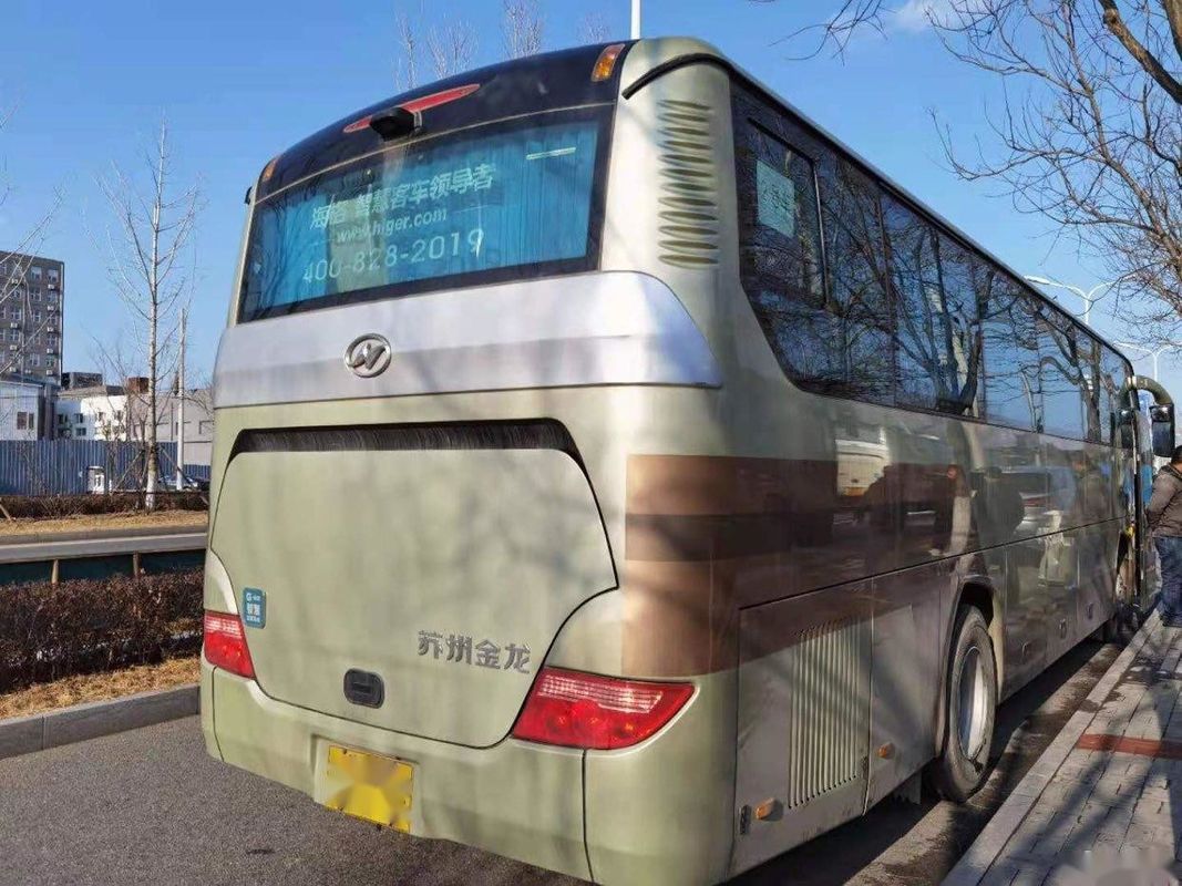 LHD οπίσθιο πρότυπο KLQ6115 μηχανών υψηλότερο εμπορικών σημάτων επιβατών λεωφορείων λεωφορείο 53 λεωφορείων χάλυβα χρησιμοποιημένο πλαίσια καθίσματα