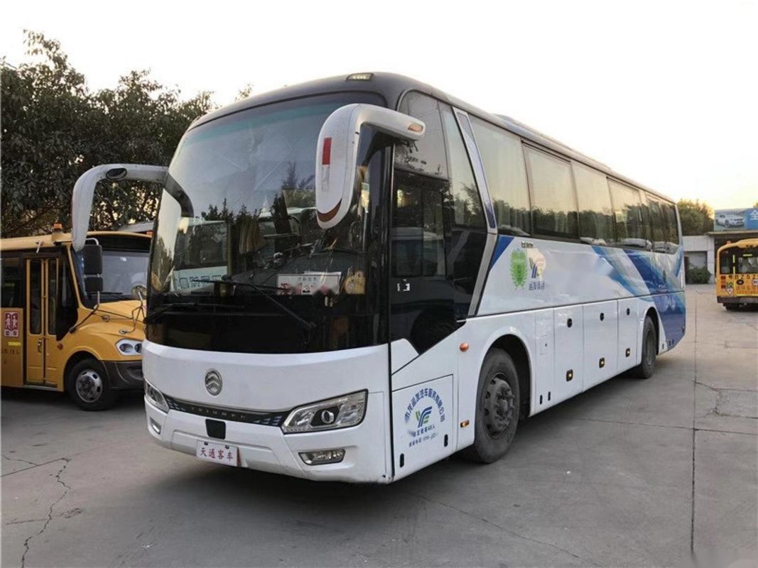 Yuchai μηχανών χρησιμοποιημένο λεωφορείων διπλό λεωφορείο επιβατών πλαισίων αερόσακων πορτών VIP το καθίσματα χρησιμοποίησε τα χρυσά καθίσματα λεωφορείων XML6112 48 δράκων