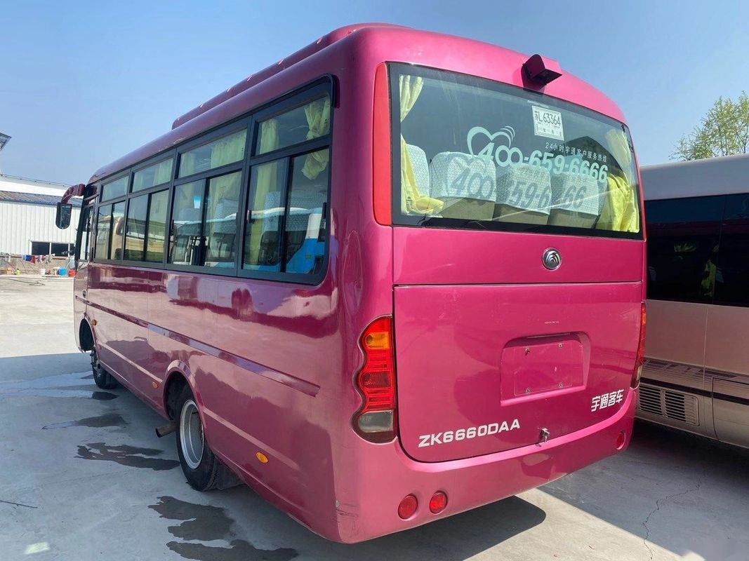 Χρησιμοποιημένα λεωφορεία πρότυπο ZK6660 24 Yutong χρησιμοποιημένη καθίσματα επιβατών μπροστινή μηχανή πλαισίων χάλυβα λεωφορείων ευρο- IV που αφήνεται την οδήγηση