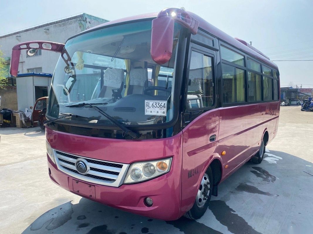 Χρησιμοποιημένα λεωφορεία πρότυπο ZK6660 24 Yutong χρησιμοποιημένη καθίσματα επιβατών μπροστινή μηχανή πλαισίων χάλυβα λεωφορείων ευρο- IV που αφήνεται την οδήγηση