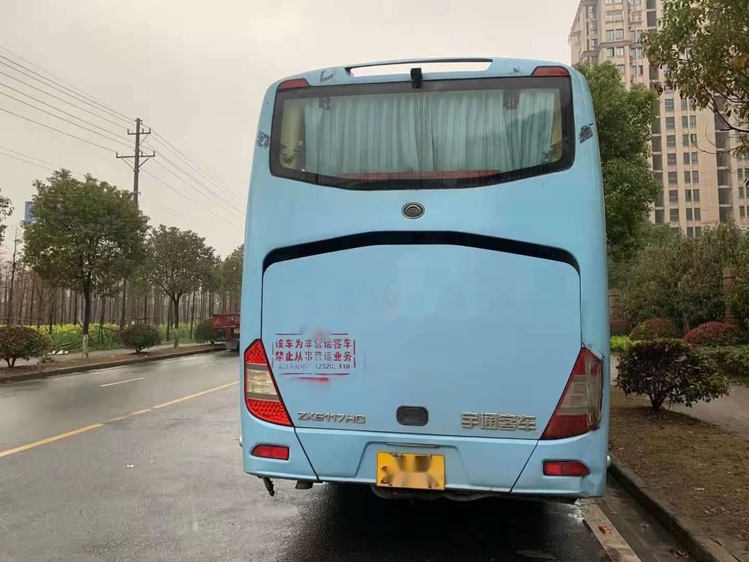 Το χρησιμοποιημένο εμπορικό σήμα ZK6117 65 Yutong λεωφορείων λεωφορείων καθισμάτων ενιαία πόρτα μηχανών 120km/H Yuchai οπίσθια χρησιμοποίησε τα λεωφορεία επιβατών που αφέθηκαν την οδήγηση