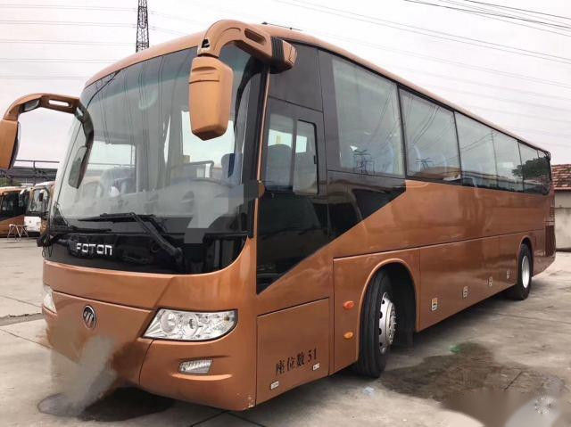 BJ6113 χρησιμοποιημένο εμπορικό σήμα 51 λεωφορείων FOTON λεωφορείων καθισμάτων ενιαίο ευρο- IV αριστερό Drive χιλιομέτρου πορτών χαμηλό