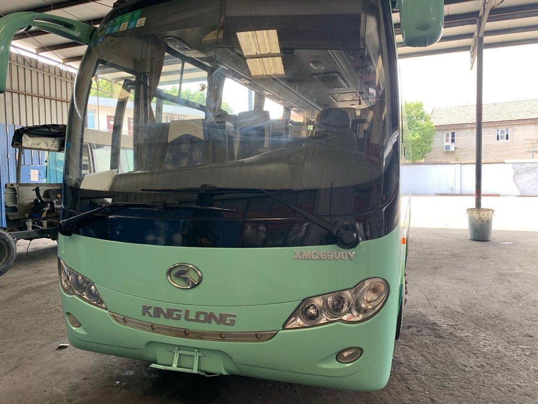 Χρησιμοποιημένα καθίσματα Kinglong XMQ6900 39 τουριστηκών λεωφορείων που αφήνονται την οδήγηση τα ενιαία πλαίσια χάλυβα πορτών χαμηλό χρησιμοποιημένο χιλιόμετρο λεωφορείο επιβατών