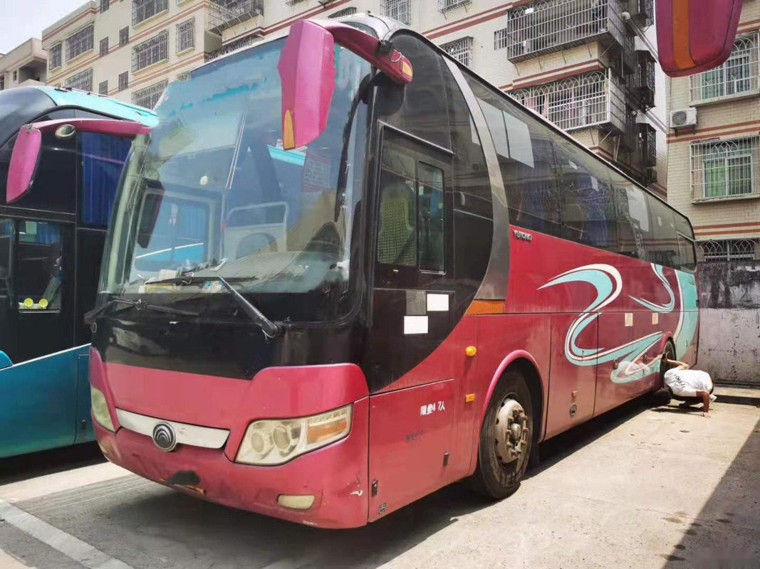 Τα χρησιμοποιημένα πρότυπα ZK6110 47 τουριστηκών λεωφορείων καθίσματα Yutong ευρο- ΙΙΙ Nude συσκευασία μηχανών Yuchai πορτών που αφήνεται διπλασιάζουν την οδήγηση