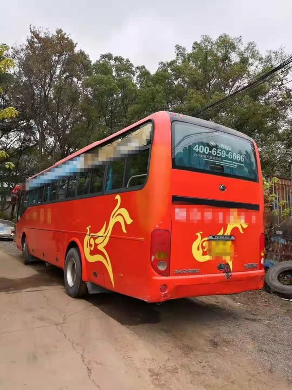 44 τα καθίσματα χρησιμοποίησαν Yutong ZK6102D χρησιμοποιημένες τις λεωφορείο λεωφορείων λεωφορείων το 2014 μηχανές diesel οδήγησης LHD μηχανών έτους μπροστινές