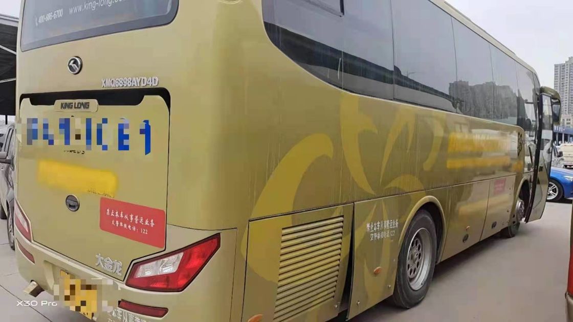 Ανανεώστε μακρύ XMQ6898 του 2013 χρησιμοποιημένο το έτος λεωφορείο 39 λεωφορείων βασιλιάδων χρησιμοποιημένη καθίσματα μηχανή diesel λεωφορείων που κανένα ατύχημα LHD δεν μεταφέρει