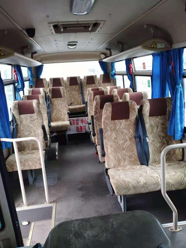 Χρησιμοποιημένο μίνι λεωφορείο Yutong ZK6609D 19 καθισμάτων ευρο- Β χάλυβα μηχανών diesel μπροστινό λεωφορείο επιβατών πλαισίων αριστερό χρησιμοποιημένο Drive