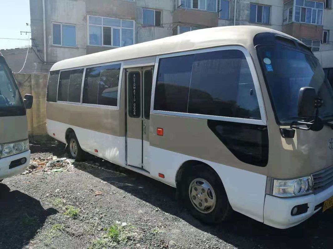 2009 έτος 18 χρησιμοποιημένο το καθίσματα λεωφορείο ακτοφυλάκων, χρησιμοποιημένο LHD μίνι λεωφορείο λεωφορείων ακτοφυλάκων της Toyota με τη μηχανή diesel, άφησε την οδήγηση