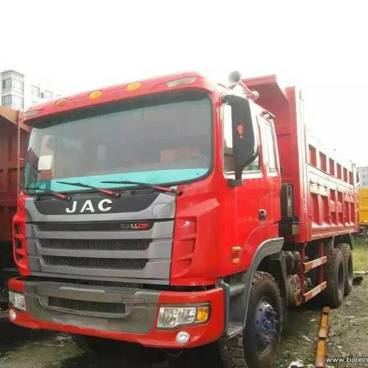 Έτος ικανότητα 10 χρησιμοποιημένο ρόδα Tipper 20m3 φορτηγών απορρίψεων εμπορικών σημάτων της Κίνας JAC 2018 50 τόνου