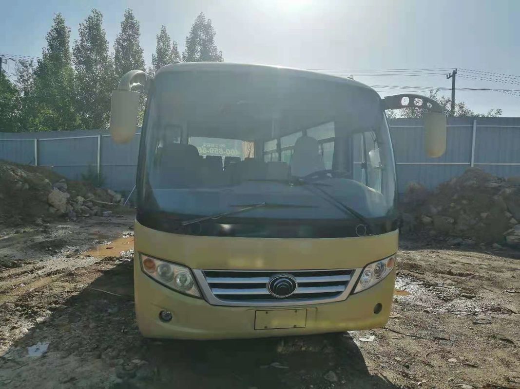 Χρησιμοποιημένο μίνι λεωφορείο Yutong ZK6608 19 καθισμάτων μπροστινή μηχανών αημένη λεωφορείο οδήγηση λεωφορείων χάλυβα χρησιμοποιημένη πλαίσια χαμηλό χιλιόμετρο