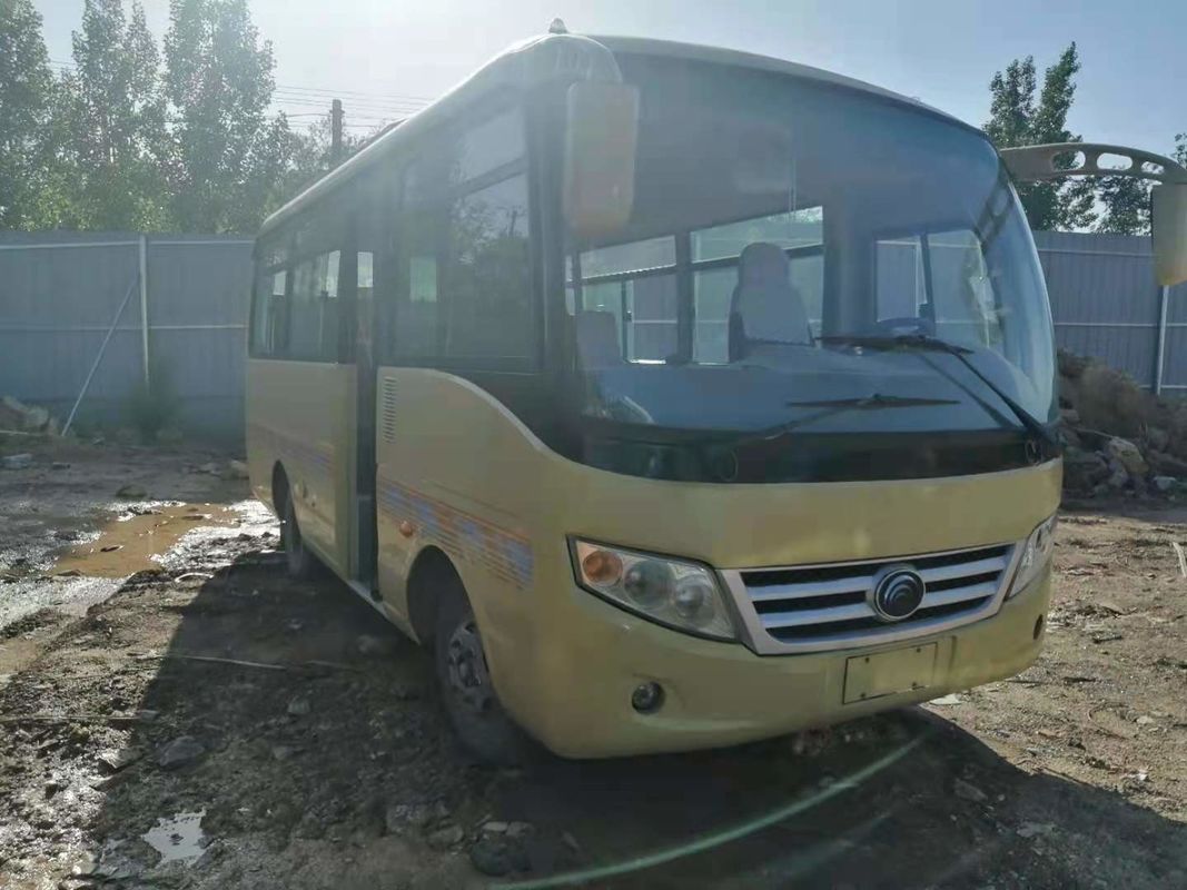 Χρησιμοποιημένο μίνι λεωφορείο Yutong ZK6608 19 καθισμάτων μπροστινή μηχανών αημένη λεωφορείο οδήγηση λεωφορείων χάλυβα χρησιμοποιημένη πλαίσια χαμηλό χιλιόμετρο