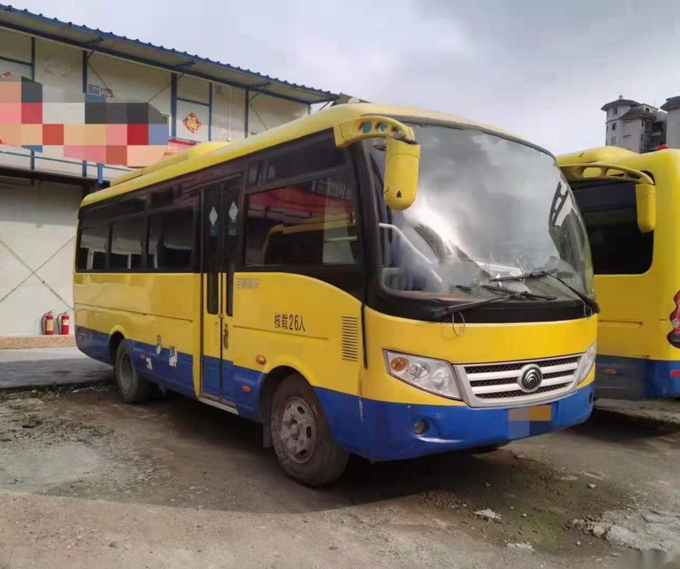Χρησιμοποιημένο Yutong μίνι λεωφορείων ZK6720d μπροστινό ευρώ IV 26seats λεωφορείων επιβατών μηχανών 95kw Yuchai καλό