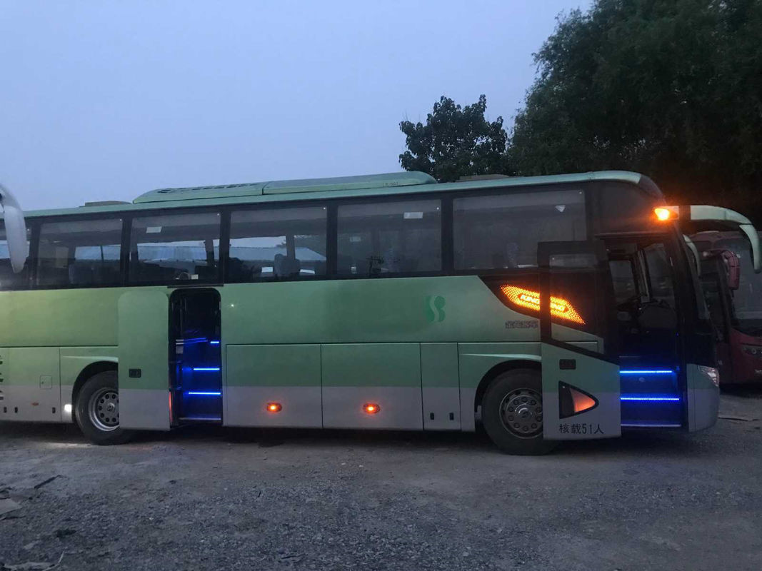 Διπλό χρησιμοποιημένο πόρτες λεωφορείο 51 λεωφορείων λεωφορείων Kinglong οπίσθια μηχανή πλαισίων XMQ6113 Yuchai αερόσακων καθισμάτων