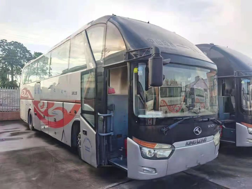 Το χρησιμοποιημένο λεωφορείο 55 Kinglong καθίσματα διπλασιάζει χρησιμοποιημένα τα ανεμοφράκτης πλαίσια αερόσακων χιλιομέτρου τουριστηκών λεωφορείων χαμηλά