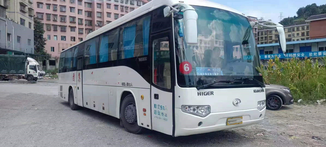 Το χρησιμοποιημένο λεωφορείο πρότυπο KLQ6129 λεωφορείων χρησιμοποίησε το υψηλότερο λεωφορείο 53 καθισμάτων καλό επιβατών χαμηλό χιλιόμετρο πλαισίων χάλυβα πορτών λεωφορείων διπλό