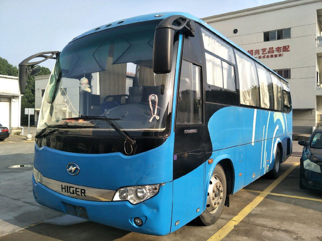 Χρησιμοποιημένη υψηλότερη KLQ6896 χρησιμοποιημένη λεωφορείο μηχανή diesel οδήγησης λεωφορείων LHD λεωφορείων 37 καθισμάτων 2014 έτος κανένα ατύχημα