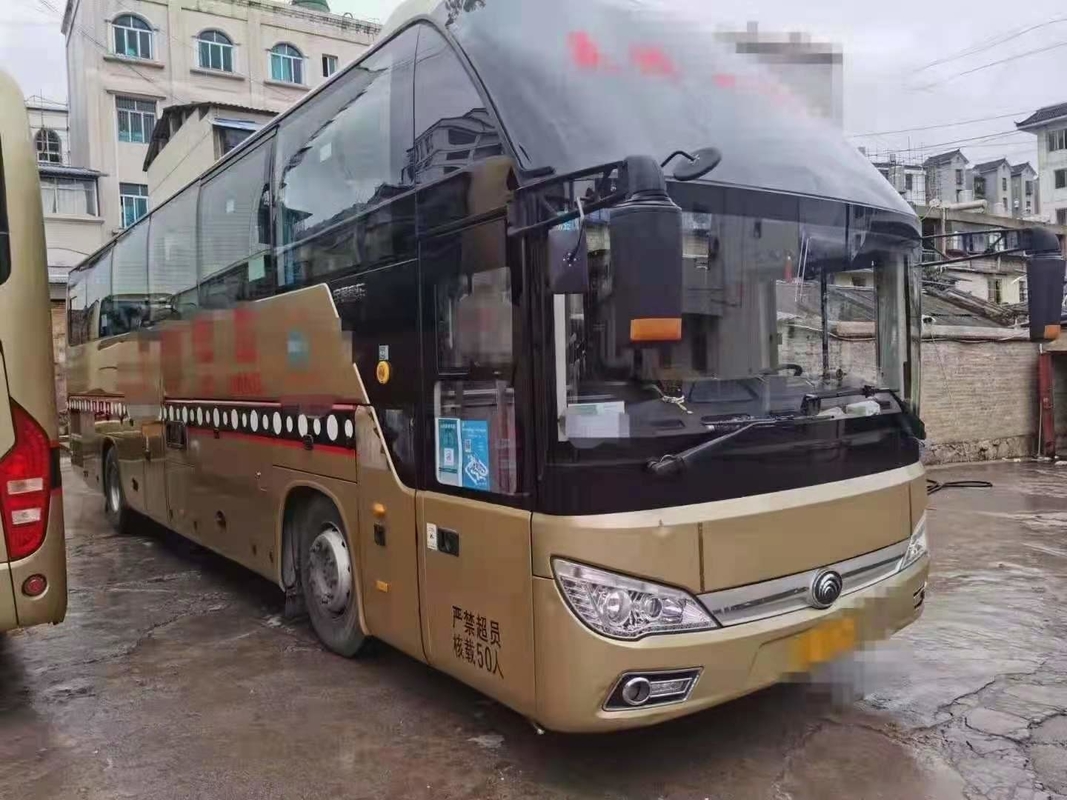 2018 χρησιμοποιημένο έτος λεωφορείο Zk6122 50 ταξιδιού λεωφορείων χρησιμοποιημένο Yutong χρυσό χρώμα diesel A/$l*c υποστήριξης Lhd καθισμάτων