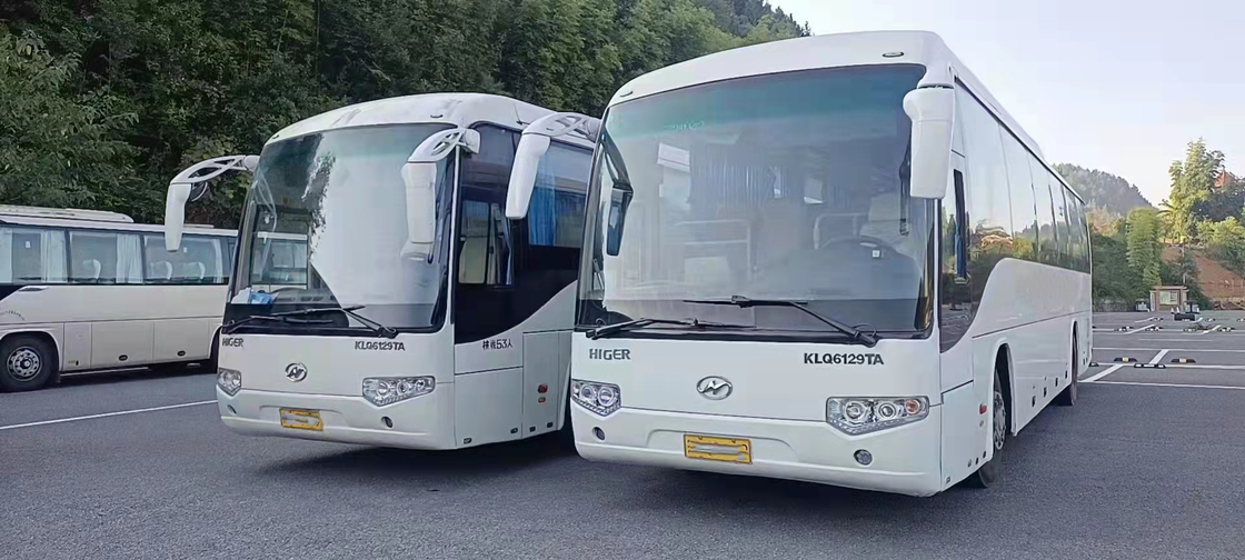 Το υψηλότερο λεωφορείο στην Τανζανία KLQ6129 Yutong χρησιμοποίησε πολύ τα λεωφορεία 65 μπροστινή μηχανή 2+3 λεωφορείων καθισμάτων RHD λεωφορείο ακτοφυλάκων της Toyota σχεδιαγράμματος