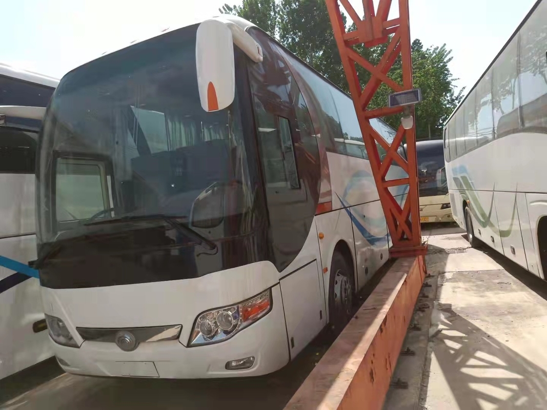 46 καθίσματα χρησιμοποίησαν χρησιμοποιημένο λεωφορείο λεωφορείων Yutong ZK6110 το λεωφορείο 2014 λεωφορείο επιβατών οδήγησης LHD έτους 100km/H