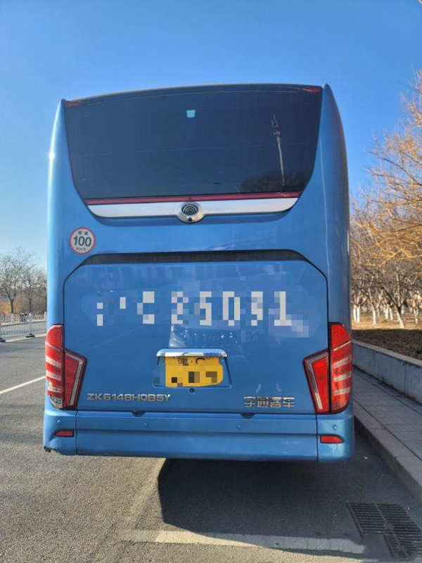 Διπλό λεωφορείο ZK6148 56 καθίσματα 2019 έτος WP.10 Yutong οπίσθιων αξόνων χρησιμοποιημένο λεωφορείο