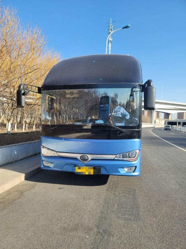 Διπλό λεωφορείο ZK6148 56 καθίσματα 2019 έτος WP.10 Yutong οπίσθιων αξόνων χρησιμοποιημένο λεωφορείο