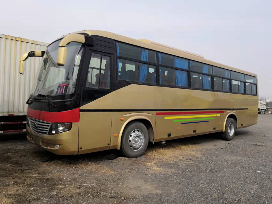 Λεωφορείο 53 Yutong χρησιμοποιημένη Seaters μηχανή diesel λεωφορείων λεωφορείων από δεύτερο χέρι λεωφορείων ZK6116D μπροστινή