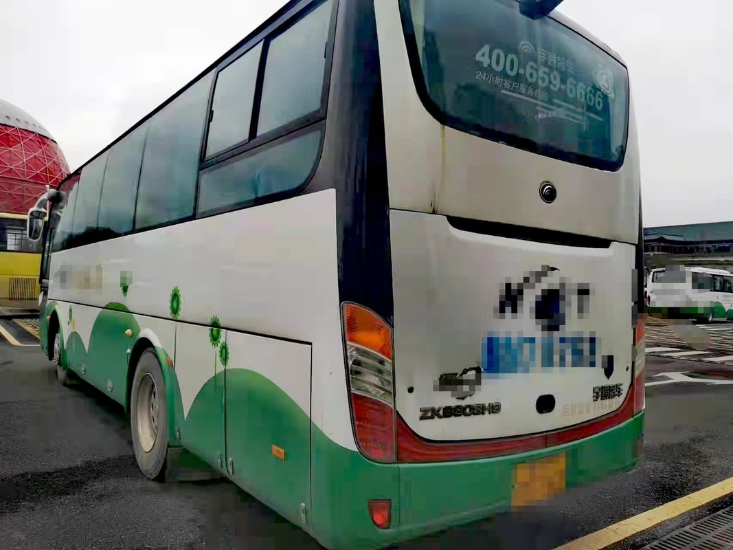 ZK6908 επισκεμμένος το μίνι λεωφορείο 35 Yutong λεωφορείων αριστερή μηχανή Yuchai λεωφορείων ακτοφυλάκων Drive καθισμάτων