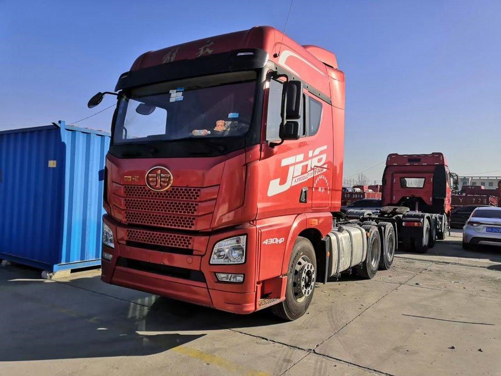 Χρησιμοποιημένη μηχανή 11.596L χειρωνακτικό LHD Weichai diesel φορτηγών 6*4 430hp τρακτέρ FAW JH6