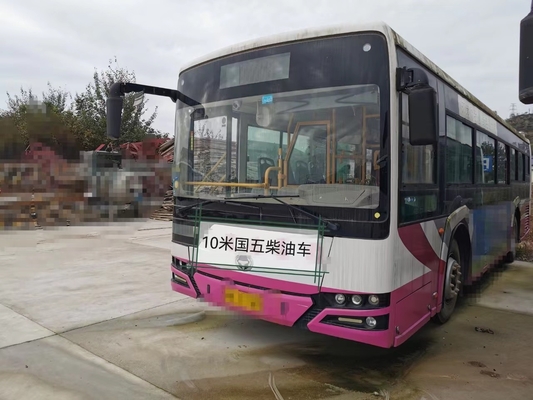 12m χρησιμοποιημένο οπίσθιο σχολικό λεωφορείο πόλεων diesel πολυτέλειας μηχανών 30 λεωφορείων καθισμάτων Hengtong