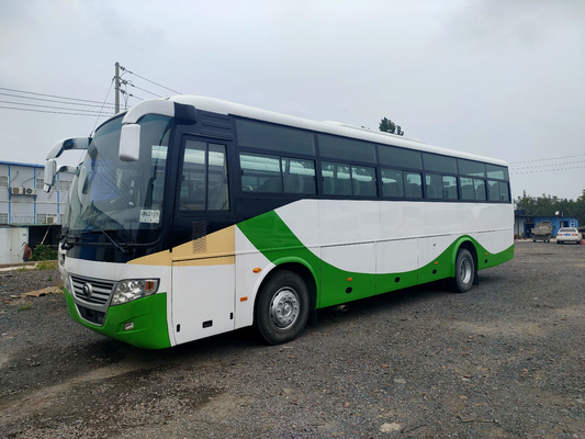 Χρησιμοποιημένο λεωφορείο 53 καθίσματα Zk6112d επιβατών αναστολής ανοίξεων πιάτων λεωφορείων Lhd/Rhd μηχανών Yutong μπροστινό