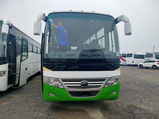 Χρησιμοποιημένο λεωφορείο 53 καθίσματα Zk6112d επιβατών αναστολής ανοίξεων πιάτων λεωφορείων Lhd/Rhd μηχανών Yutong μπροστινό