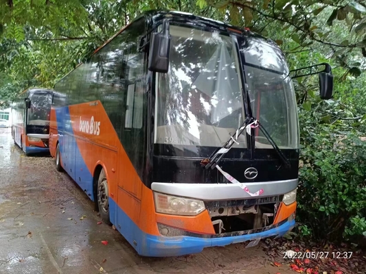 60 χρησιμοποιημένο καθίσματα λεωφορείο Wuzhoulong με τη μηχανή diesel RHD που δεν οδηγεί ΚΑΝΈΝΑ ατύχημα