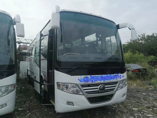 RHD/LHD χρησιμοποίησε το λεωφορείο 2+3layout 60seats λεωφορείων με την αναστολή Yutong ZK6112D ανοίξεων πιάτων προφυλακτήρων