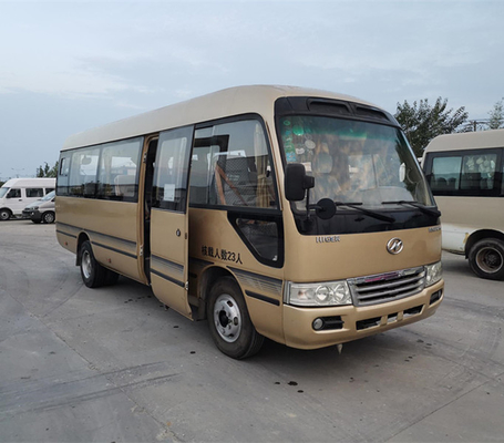 23 μίνι λεωφορείο KLQ6702E4 ακτοφυλάκων καθισμάτων 2014 χρησιμοποιημένο έτος υψηλότερο με την αριστερή οδήγηση μηχανών
