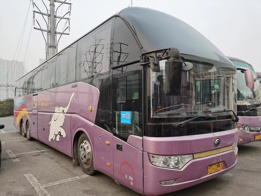Το χρησιμοποιημένο διπλό άξονα 61seats Yutong Zk6147 λεωφορείων diesel που αφήνεται τη μηχανή Weichai οδήγησης