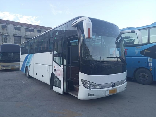 Χρησιμοποιημένο αποσκευές λεωφορείο 48 πολυτέλειας λεωφορείο καθισμάτων ZK6119 Yutong με τα μέσα λεωφορεία μηχανών πορτών οπίσθια