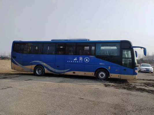 Το χρησιμοποιημένο λεωφορείο 51 επιβατών καθίσματα διπλασιάζει το νέο λεωφορείο Tong μηχανών Weichai αναστολής ανοίξεων φύλλων πορτών