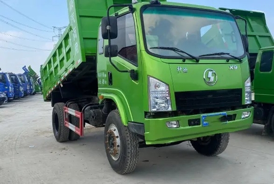 Μεταλλείας απορρίψεων γρήγορο εκτιμημένο κιβώτιο ταχυτήτων φορτίο 15.37t χρώματος SHACMAN SX3310 φορτηγών 150hp 4×2 πράσινο