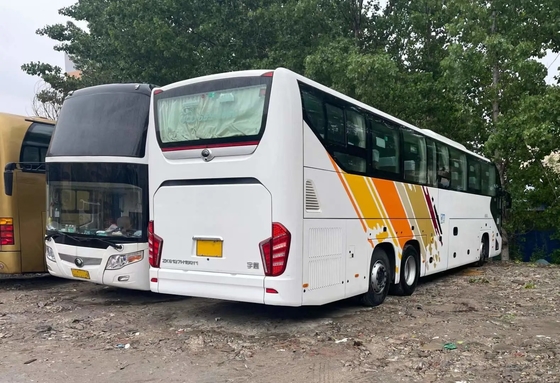 Διπλό σίγουρα μεγάλο διαμέρισμα αποσκευών λεωφορείων από δεύτερο χέρι 48 μηχανή Weichai καθισμάτων με χρησιμοποιημένο το A/$l*c τουριστηκό λεωφορείο ZK6137