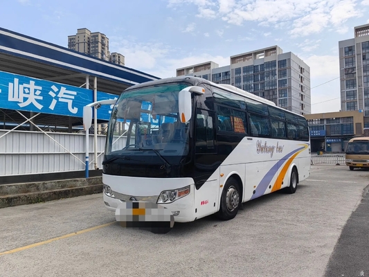 Το χρησιμοποιημένο ΕΥΡΩ IV μηχανή 245hp 10,5 ανοίξεων φύλλων λεωφορείων λεωφορείων Yuchai 49 καθισμάτων μετρά το 2$ο νέο λεωφορείο ZK6107 Tong χεριών