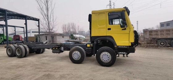 Χρησιμοποιημένα πλαίσια φορτηγών φορτίου Sinotruck Howo τρόπου Drive φορτηγών 8×4 φορτίου 11 μέτρα πολύ 12 ρόδες
