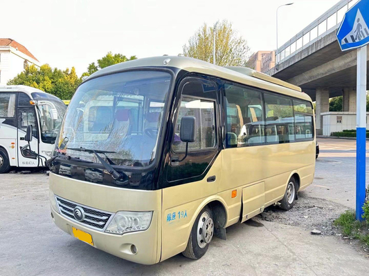 ZK6609 Yutong Χρησιμοποιούμενο επιβατικό λεωφορείο / 19 θέσεις Καλό κλιματισμό Μπροστά κινητήρα