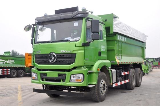 Shacman Dump Truck Weichai Εθνικό Πέντε 6x4 350HP 5.6m 6 κύλινδροι 10 Γερέων U-Box