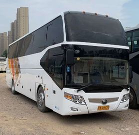 Diesel 59 καθισμάτων χρησιμοποιούμενο Yutong άσπρο 2014 έτος ZK6127 ταχύτητας 100km/H λεωφορείων ανώτατο