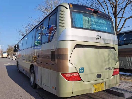 LHD οπίσθιο πρότυπο KLQ6115 μηχανών υψηλότερο εμπορικών σημάτων επιβατών λεωφορείων λεωφορείο 53 λεωφορείων χάλυβα χρησιμοποιημένο πλαίσια καθίσματα