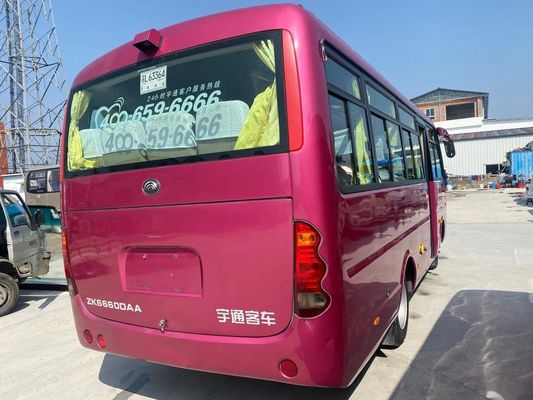 Χρησιμοποιημένα λεωφορεία πρότυπο ZK6660 24 Yutong χρησιμοποιημένη καθίσματα επιβατών μπροστινή μηχανή πλαισίων χάλυβα λεωφορείων ευρο- IV που αφήνεται την οδήγηση